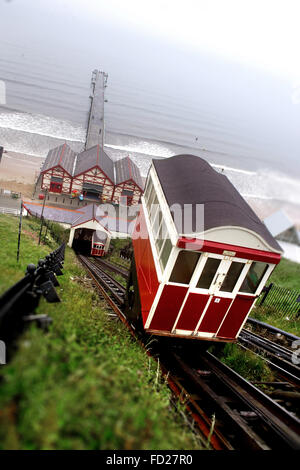 Saltburn Klippe Aufzug Stockfoto