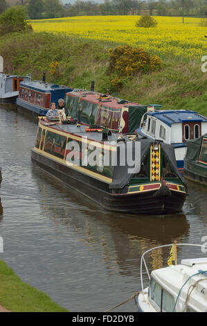 Shropshire Union Canal. Shropshire. England. VEREINIGTES KÖNIGREICH. Europa Stockfoto