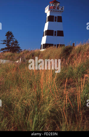 West Point Lighthouse, Cedar Dunes Provincial Park, Prinz Eduard Insel Stockfoto