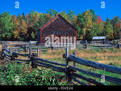 Acadian historisches Dorf, Caraquet, New Brunswick Stockfoto