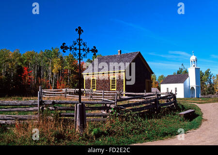 Acadian historisches Dorf, Caraquet, New Brunswick Stockfoto