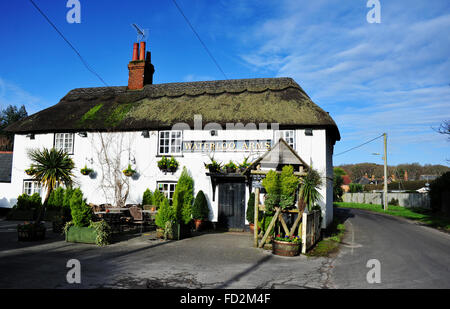 Lyndhurst New Forest Hampshire UK - The Waterloo Arms Pub im Dorf Stockfoto