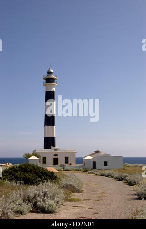 Kap Favaritx Leuchtturm Menorca Minorca Stockfoto