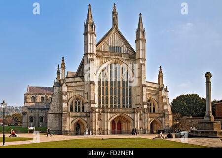 UK Winchester Kathedrale Stockfoto