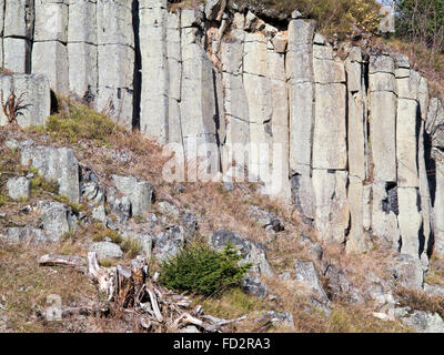 Alten Basaltsteinbruch in The Erzgebirge, Tschechien Stockfoto