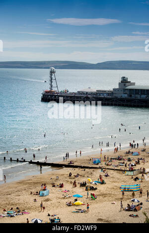 Bournemouth Strand und Pier UK Stockfoto