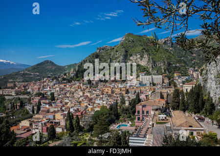 Taormina, Sizilien, Italien Stockfoto