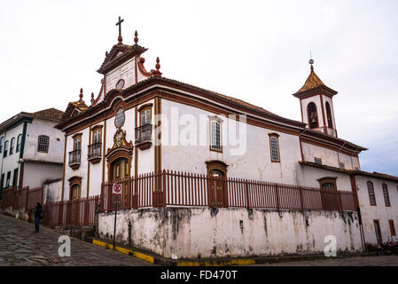 Igreja Nossa Senhora Carmo, Diamantina, Minas Gerais, Brasilien Stockfoto