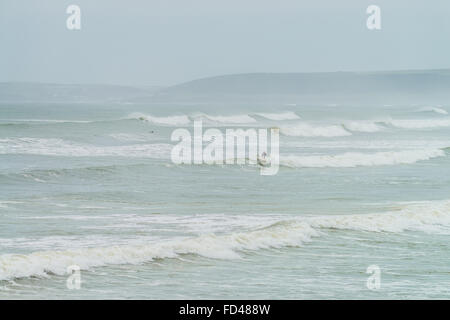 Surf-winter Stockfoto