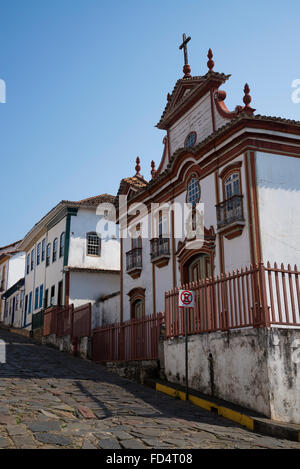 Igreja Nossa Senhora Carmo, Diamantina, Minas Gerais, Brasilien Stockfoto