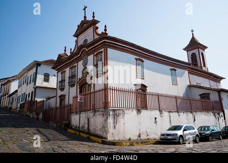 Igreja Nossa Senhora Carmo, Diamantina, Minas Gerais, Brasilien Stockfoto