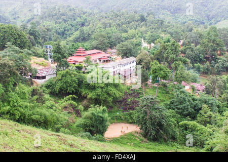 Shan Tempel, Wat Fah Wiang In Wianghaeng Chiangmai Thailand Stockfoto