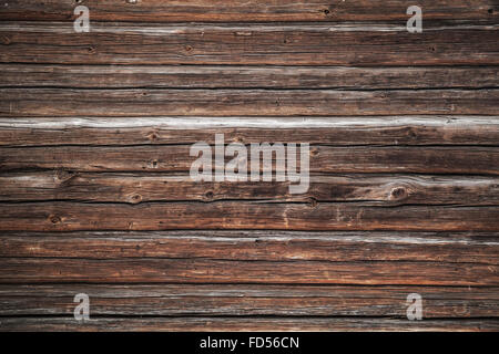 Dunkel braun alte Grunge Holzwand, Foto Hintergrundtextur Stockfoto