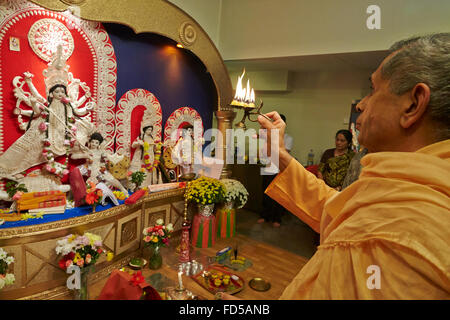 Durga Puja-Feier in Paris. Stockfoto