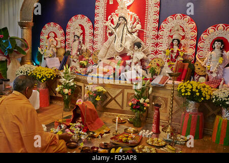 Durga Puja-Feier in Paris. Stockfoto