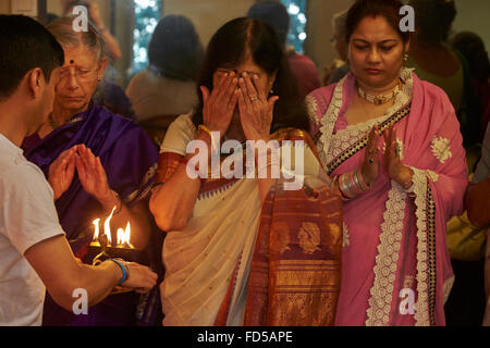 Durga Puja-Feier in Paris. Stockfoto