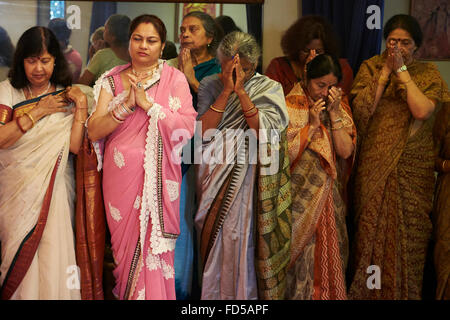 Durga Puja-Feier in Paris. Stockfoto