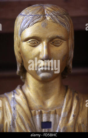 St. Pantaleon. Reliquiar. Saint-Germain De La FertŽ Loupi re Kirche. Stockfoto