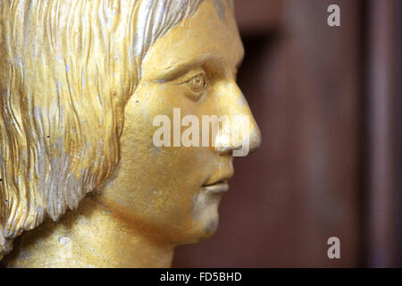 St. Pantaleon. Reliquiar. Saint-Germain De La FertŽ Loupi re Kirche. Stockfoto