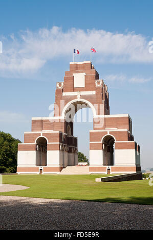 Die Thiepval-Denkmal, das Fehlen von der Schlacht an der Somme im ersten Weltkrieg, Nordfrankreich. Stockfoto