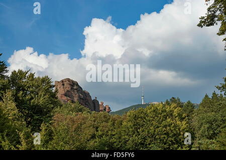 Felsen Gruppe Bildung in Belogradchik Felsen, Bulgarien Stockfoto