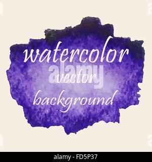 Vektor abstrakte Aquarell Fleck. Handgezeichnete Aquarell Hintergrund für Ihr Design. Stock Vektor