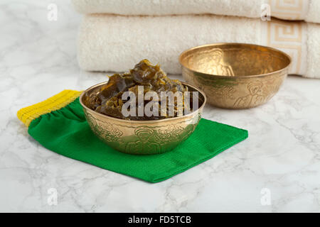 Savon Beldi in den Hamam zu waschen und reinigen Sie das Gehäuse Stockfoto