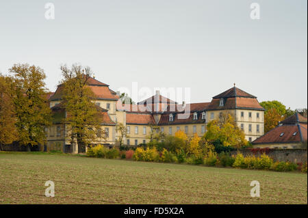 Außenfassade von Schloss Fasanerie in der Nähe von Fulda in Deutschland Stockfoto