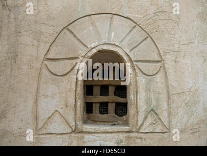 Holzfenster, Qeshm Insel, Laft, Iran Stockfoto