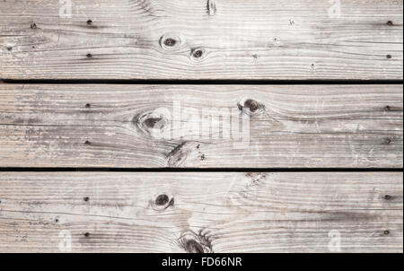 Grunge graue Holzwand der Bretter mit rostigen Nägeln, Hintergrundtextur Foto gemacht Stockfoto