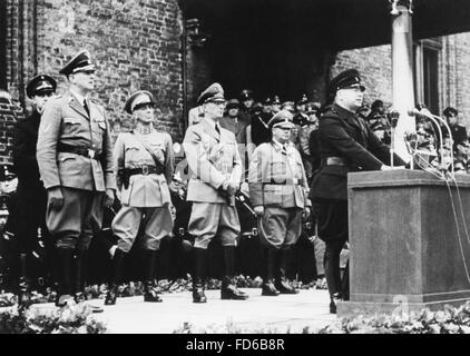 Die niederländische faschistische Anton Adrian Mussert in Den Haag, 1941 Stockfoto