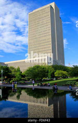 LDS Kirche Hauptquartier in Salt Lake City, Utah. Salt Lake City ist die Hauptstadt und die bevölkerungsreichste Stadt in Utah Stockfoto