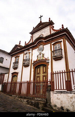 Igreja Nossa Senhora Carmo, Diamantina, Minas Gerais, Brasilien Stockfoto