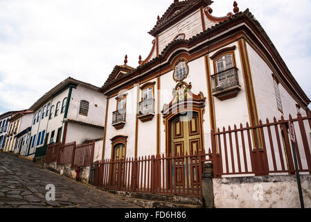 Igreja Nossa Senhora Carmo, Diamantina, Minas Gerais, Brasilien Stockfoto