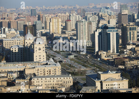 Baku, Aserbaidschan. 28. Januar 2016. Baku Höhenmeter. © Aziz Karimow/Pacific Press/Alamy Live-Nachrichten Stockfoto