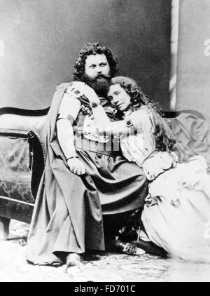 Ludwig Schnorr von Carolsfeld und Malwine Schnorr, 1865 Stockfoto