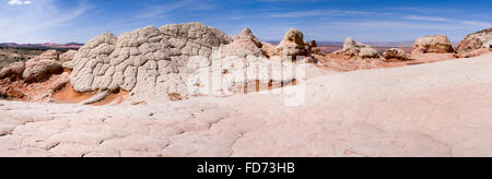 Szene aus dem White Pocket geologischen Vermillion Cliffs National Monument, Arizona. Stockfoto