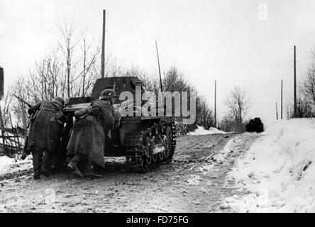 Deutscher Panzer in Norwegen 1940 Stockfoto