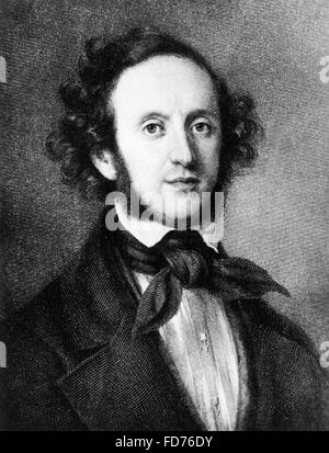 Porträt von Felix Mendelssohn-Bartholdy Stockfoto