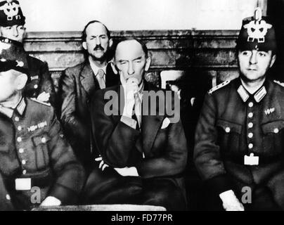 Erwin von Witzleben vor dem Volksgerichtshof, 1944 Stockfoto