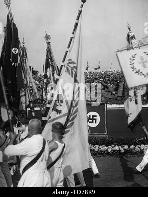 Adolf Hitler in der deutschen Turn- und Sportfest in Breslau, 1938 Stockfoto