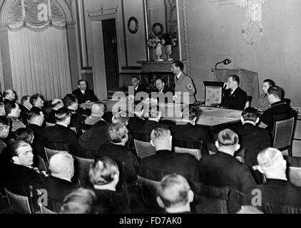 Joseph Goebbels auf der Tagung des Kultursenats Reich 1936 Stockfoto