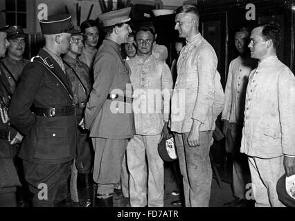 Roland Freisler in einem Azubi Lager, 1933 Stockfoto