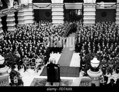 Guertner, Bürckel und Hueber im Wiener Justizpalast, 1938 Stockfoto