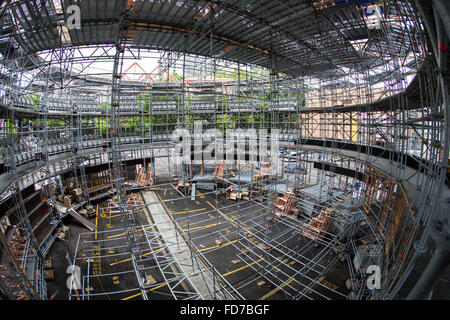 Auckland, Neuseeland. 29. Januar 2016. Pop-up Globe Theatre, hosting ein Shakespeare-Festival anlässlich des 400. Todestag von William Shakespeare, Auckland, New Zealand, Freitag, 29. Januar 2016. Bildnachweis: ein Bild Fotografie/Alamy Live News Stockfoto