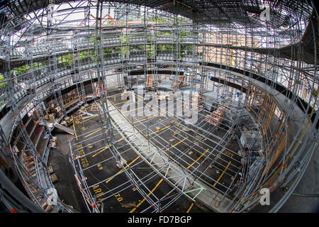 Auckland, Neuseeland. 29. Januar 2016. Pop-up Globe Theatre, hosting ein Shakespeare-Festival anlässlich des 400. Todestag von William Shakespeare, Auckland, New Zealand, Freitag, 29. Januar 2016. Bildnachweis: ein Bild Fotografie/Alamy Live News Stockfoto