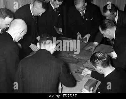 Auszählung der Stimmen der Reichstagswahl 1936 in Berlin-Mitte Stockfoto