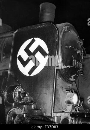 Wahlpropaganda der Reichsbahn für die Reichstagswahl 1936 Stockfoto