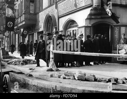 Wahllokal in Berlin für den Reichstagswahlen 1936 Stockfoto