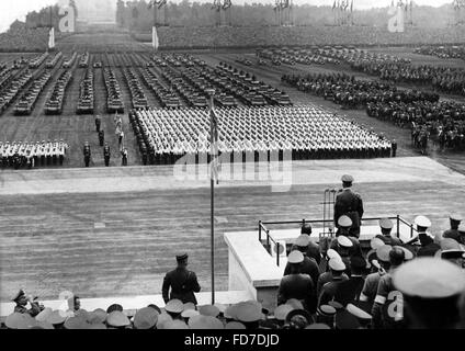 Adolf Hitler am Tag der Wehrmacht, 1938 Stockfoto